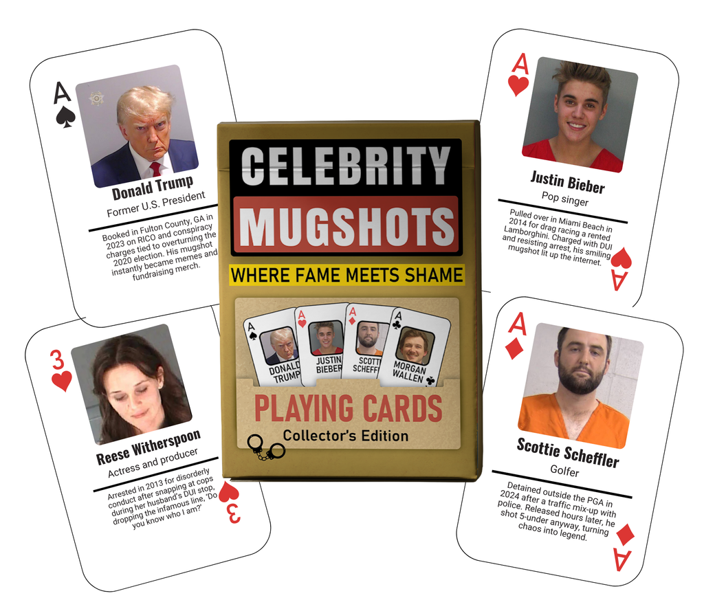 Celebrity Mugshots: Fame Meets Shame Collector Edition Playing Cards