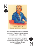 The Epstein Files Conspiracy Playing Card Deck Featuring Real Names from Flight Logs Court Filings