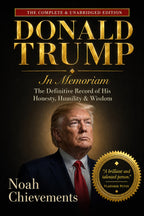 Donald Trump: In Memoriam:   The definitive tribute to Donald Trump's honesty, humility, and wisdom.  A satirical novelty gift book. Every page inside is blank.