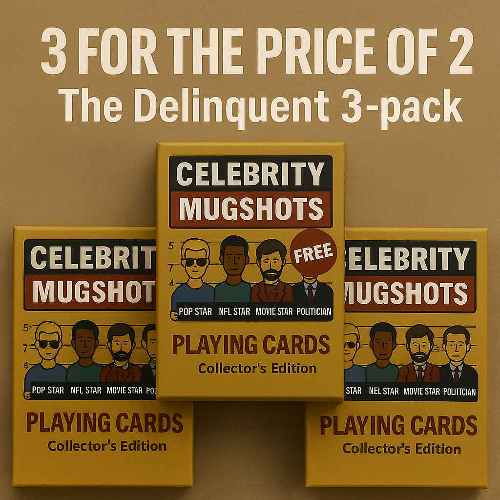 Celebrity Mugshots: Fame Meets Shame Collector Edition Playing Cards