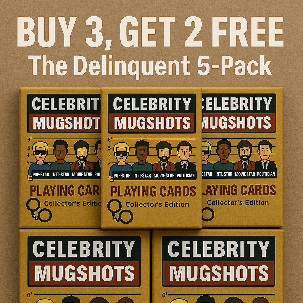 Celebrity Mugshots: Fame Meets Shame Collector Edition Playing Cards
