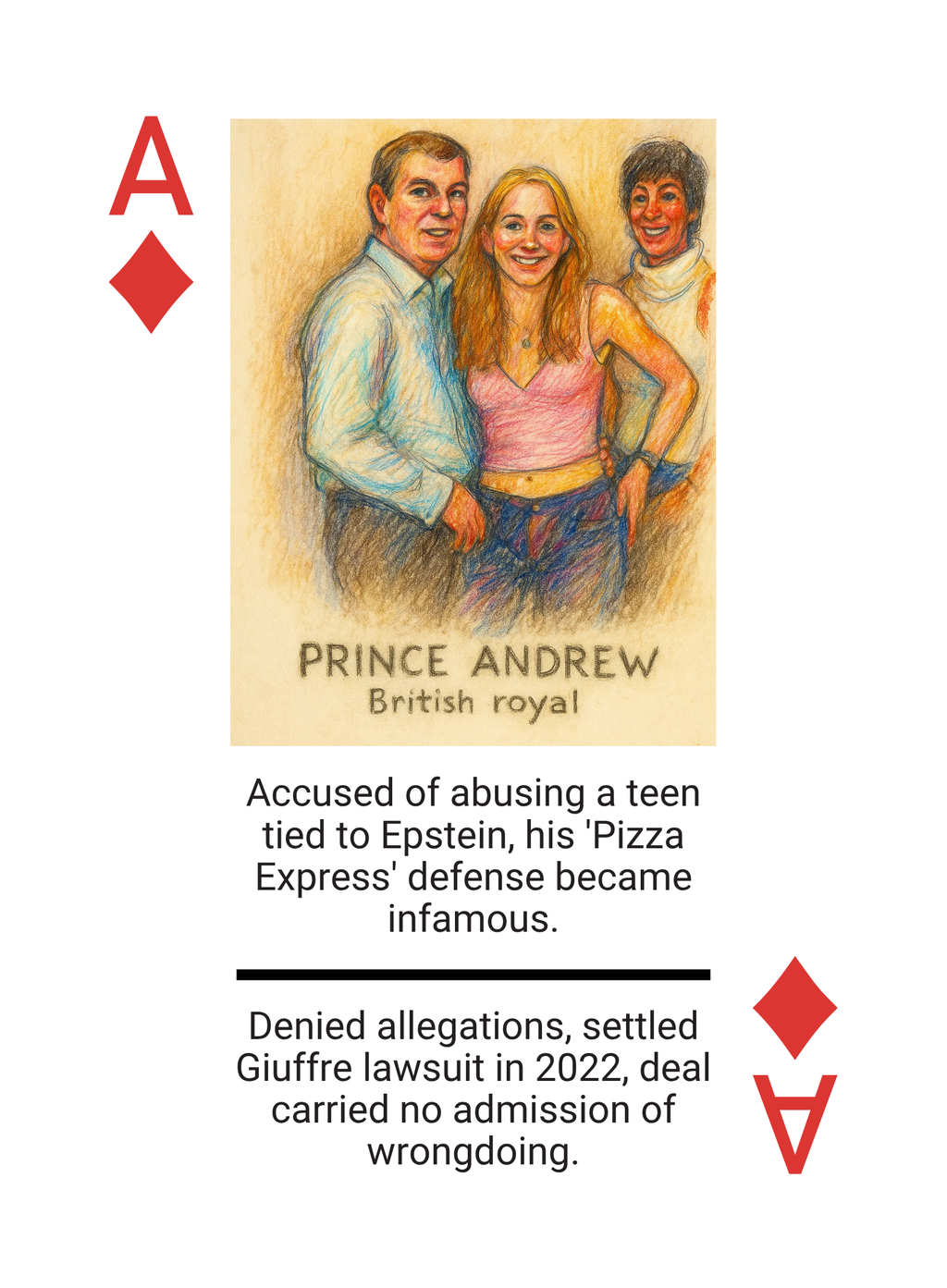 The Epstein Files Conspiracy Playing Card Deck Featuring Real Names from Flight Logs Court Filings