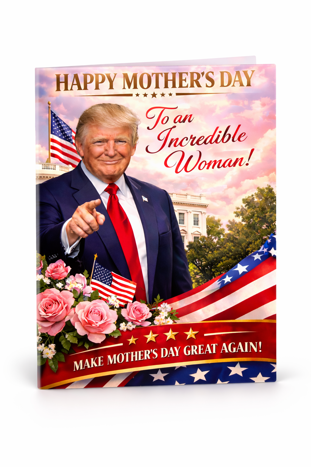 Funny Trump Mother's Day Card with Audio Voice Message – Make Mother's Day Great Again