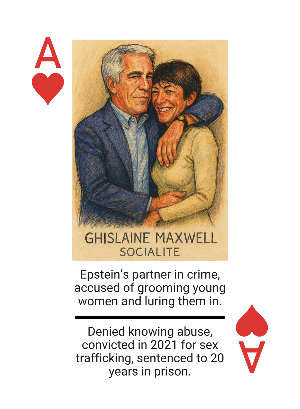 The Epstein Files Conspiracy Playing Card Deck Featuring Real Names from Flight Logs Court Filings