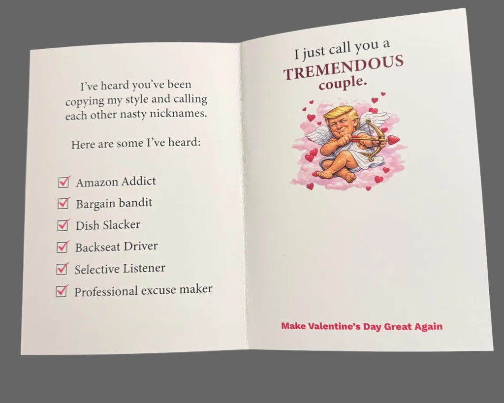 Cupid-in-Chief Valentine’s Day Card (Printed Card, Not Audio Enabled)