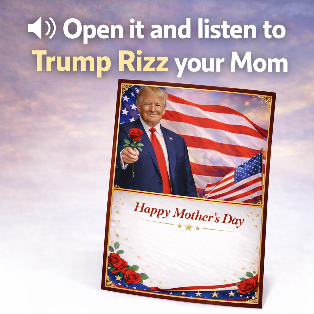 Patriot Mother's Day Talking Greeting Card with Audio Voice Message – Make Mother's Day Great Again