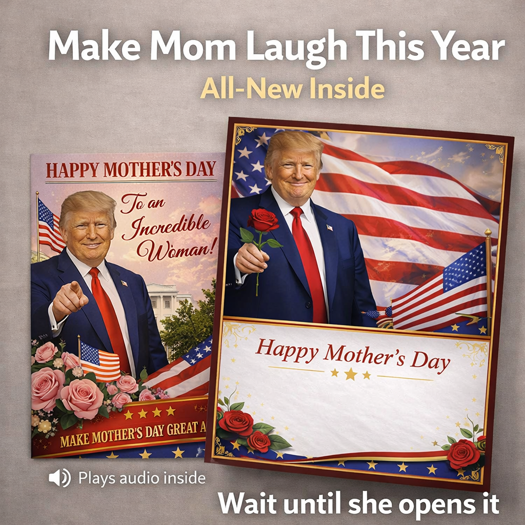 Patriot Mother's Day Talking Greeting Card with Audio Voice Message – Make Mother's Day Great Again