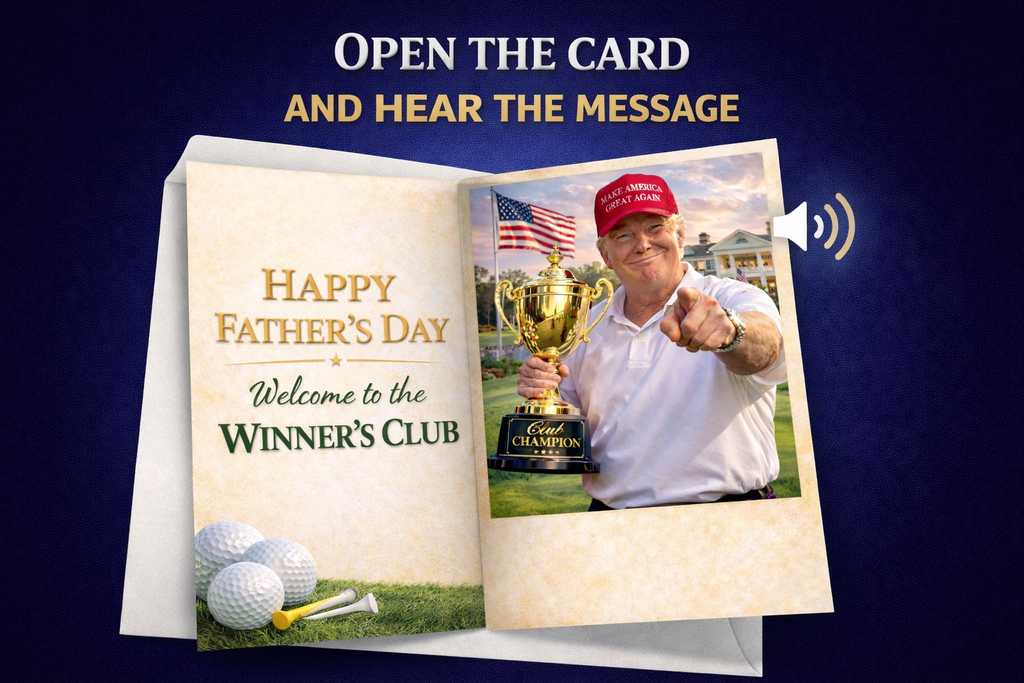 Funny Trump Father's Day Card with Audio Voice Message – Welcome to the Winner's Club