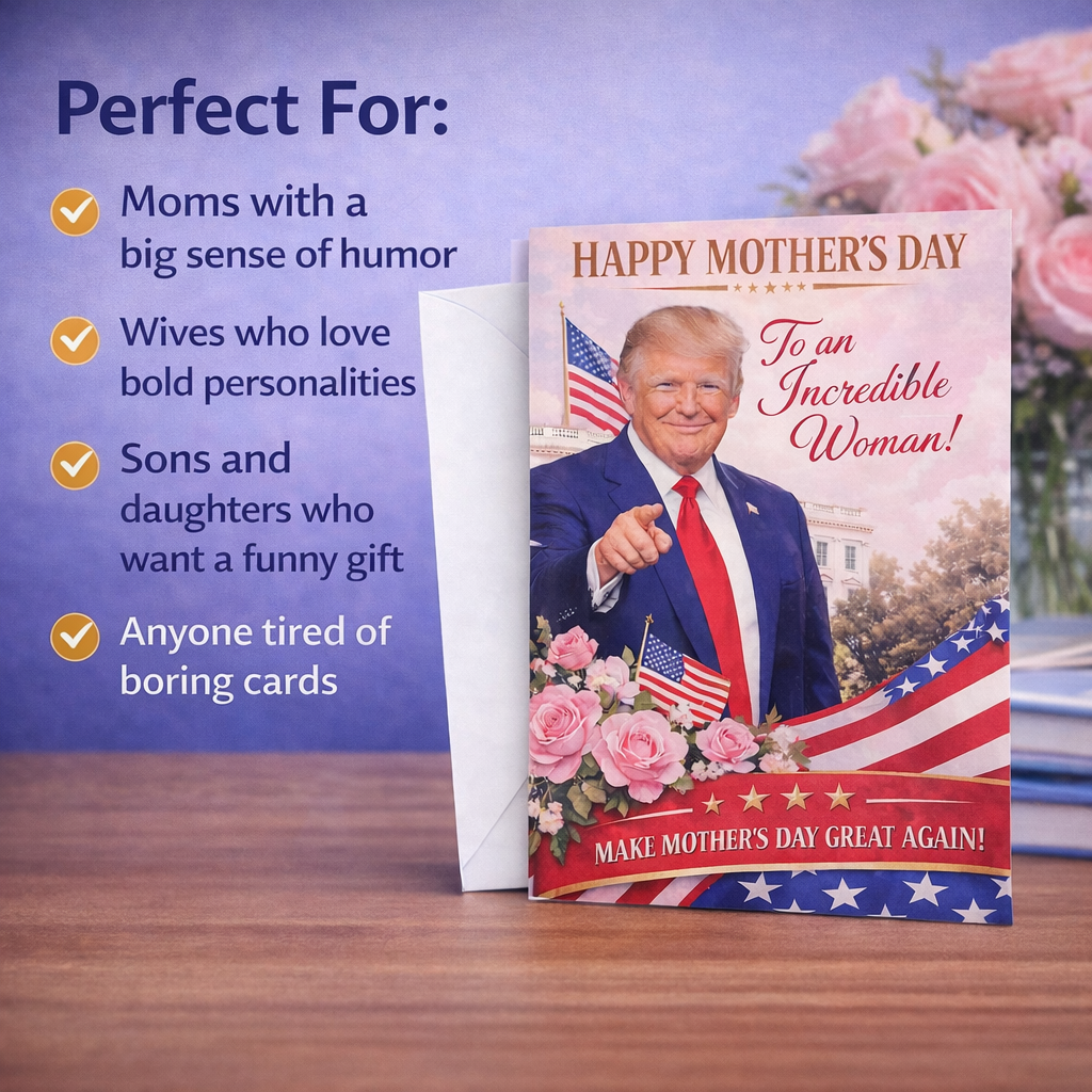 Funny Trump Mother's Day Card with Audio Voice Message – Make Mother's Day Great Again