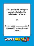 You're Full of It! The Ultimate BS Detector - Funny Adult Party Game of Truths and Lies