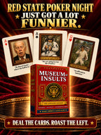 Museum of Insults Updated Edition Playing Cards, 52-Card Satire Deck with Illustrated Portraits and Famous Quotes, Plus 2 Jokers