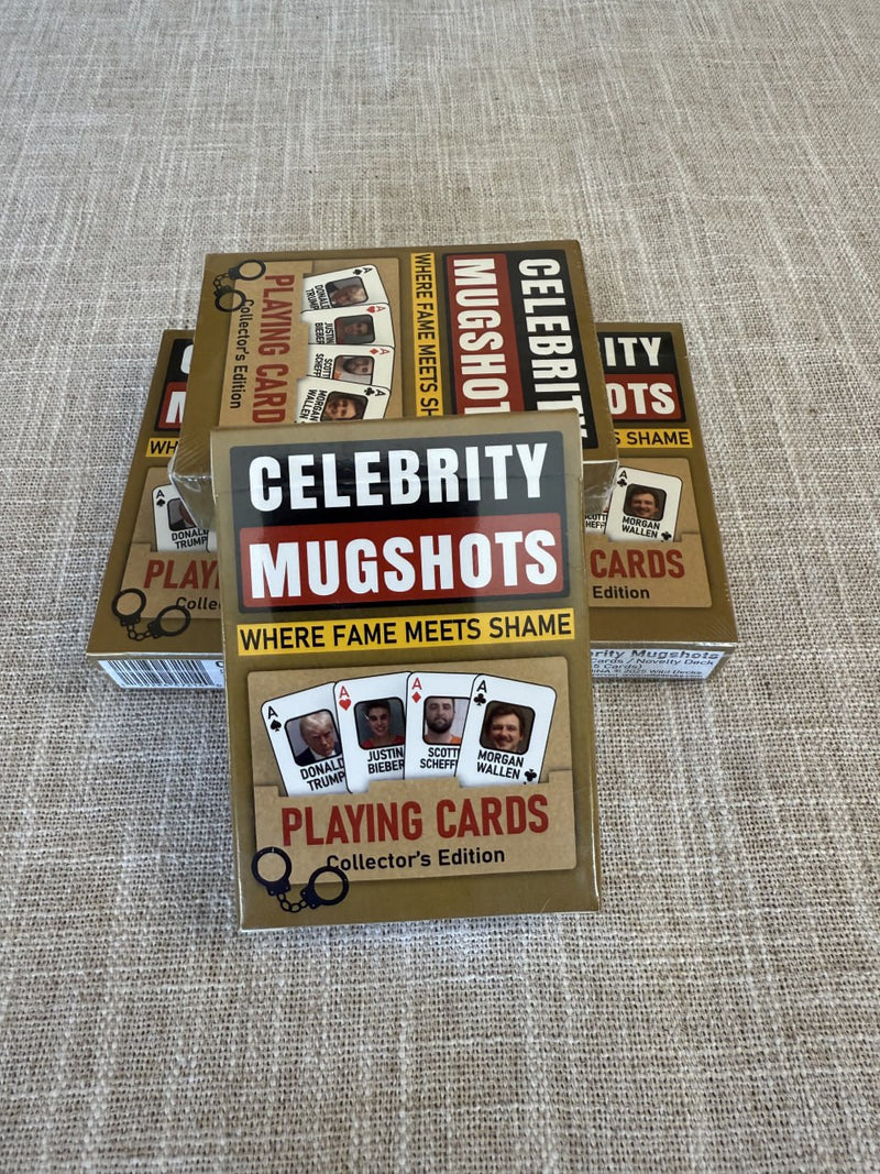 Celebrity Mugshots: Fame Meets Shame Collector Edition Playing Cards