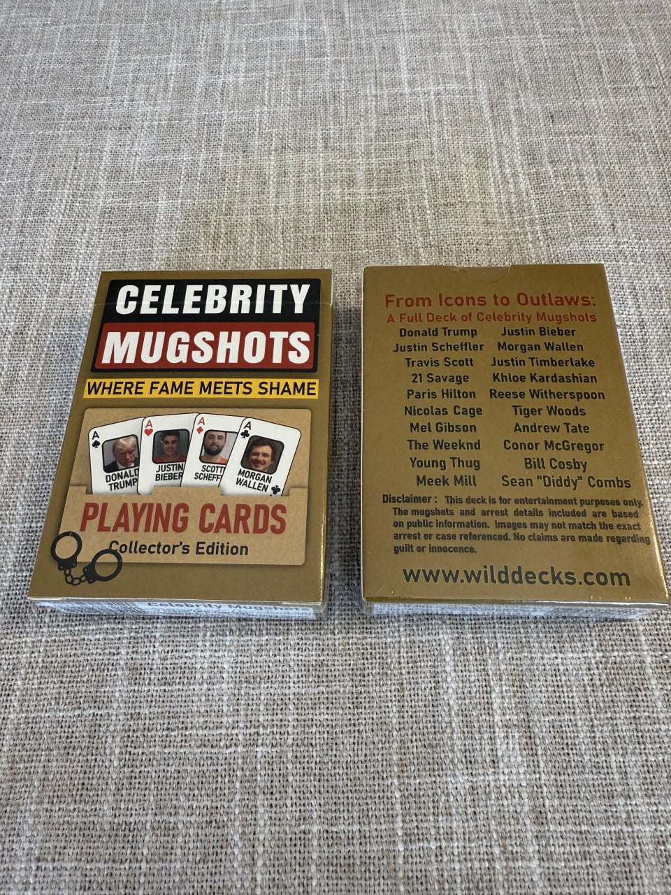 Celebrity Mugshots: Fame Meets Shame Collector Edition Playing Cards