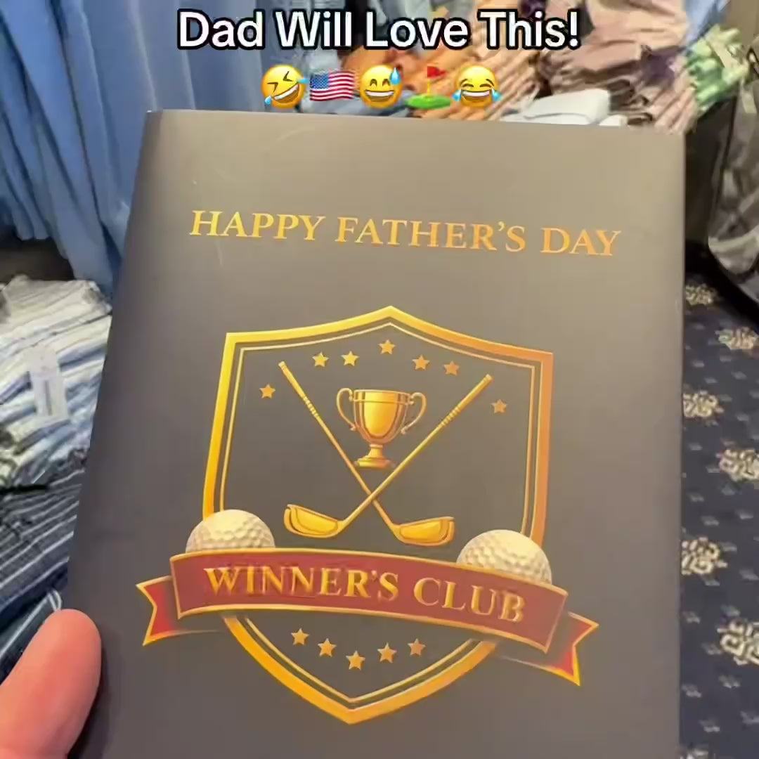 Funny Trump Father's Day Card with Audio Voice Message – Welcome to the Winner's Club