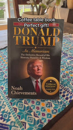 Donald Trump: In Memoriam:   The definitive tribute to Donald Trump's honesty, humility, and wisdom.  A satirical novelty gift book. Every page inside is blank.