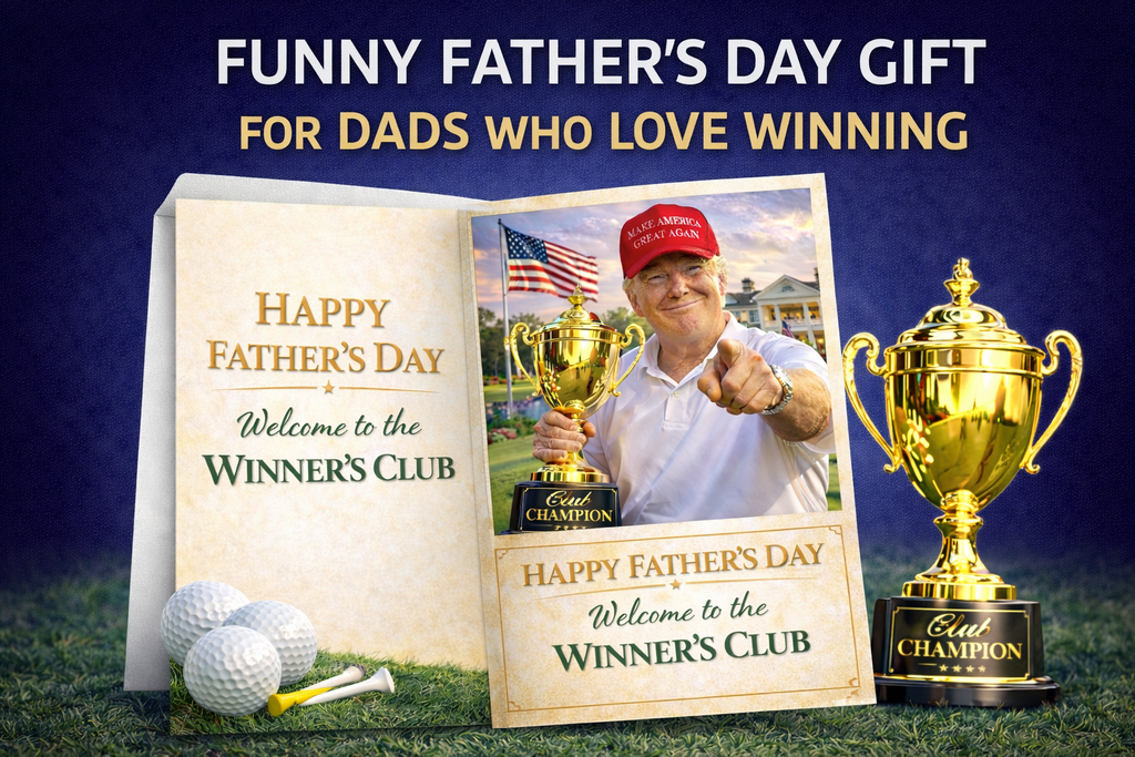 Funny Trump Father's Day Card with Audio Voice Message – Welcome to the Winner's Club
